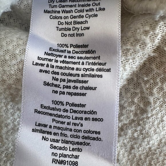 XL Off White CAL Sherpa Sweater - Picture 4 of 4